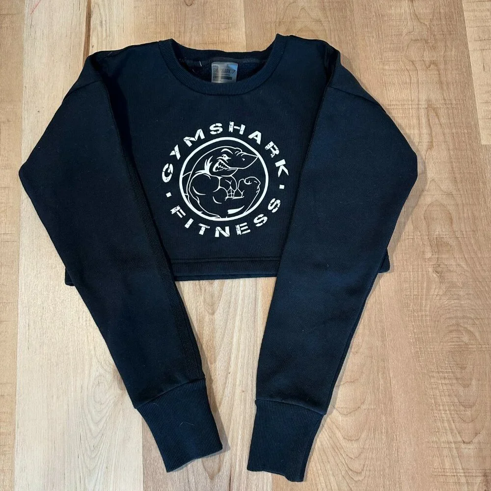 GYMSHARK Legacy Cropped Sweater - Picture 2 of 11